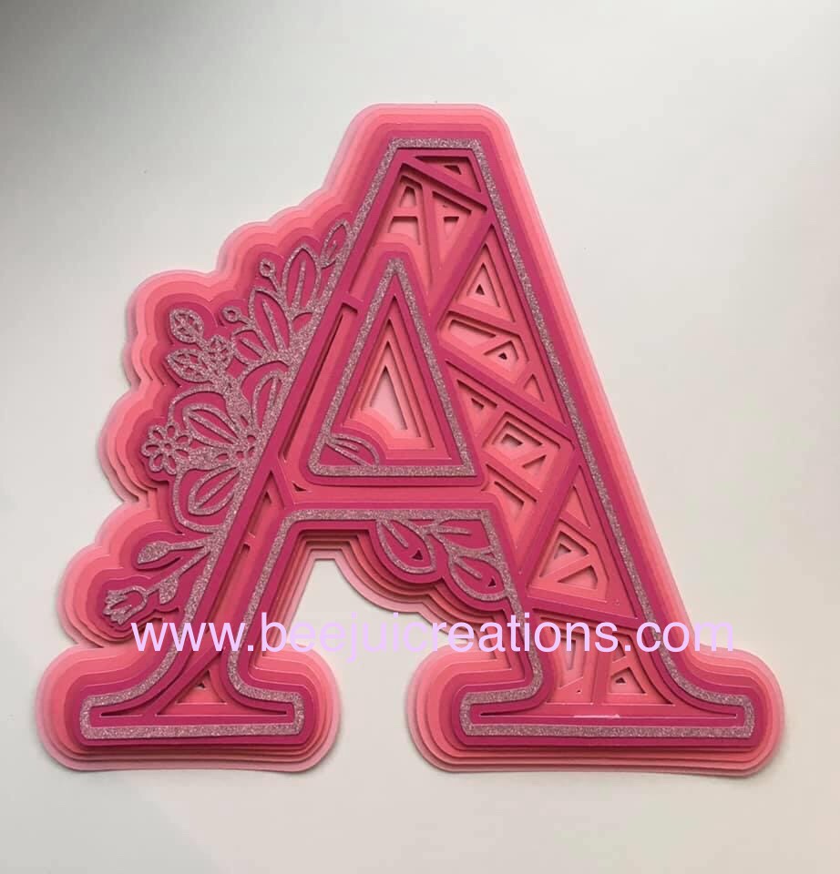'A' - 3D Mandala Alphabet Letters - Free SVG Link - Beejui ...
